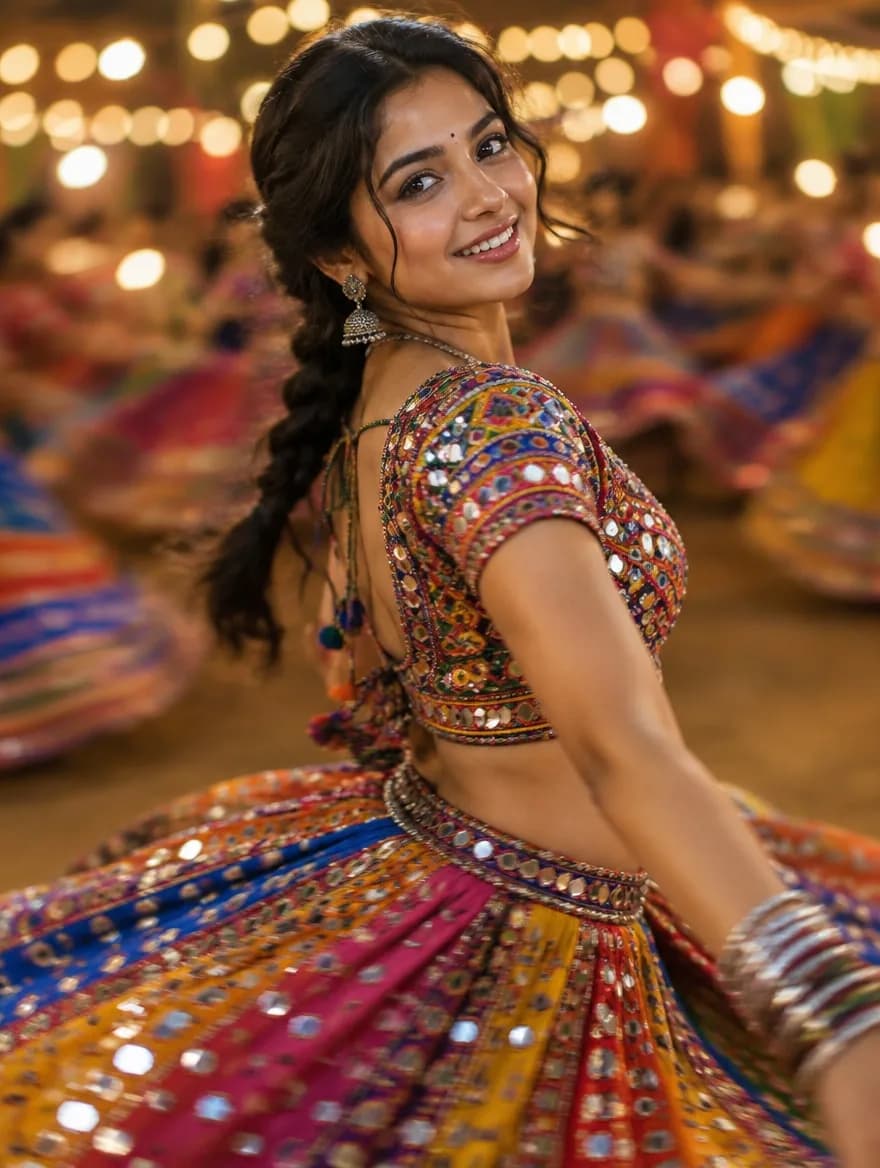 Navratri Garba Motion Blur