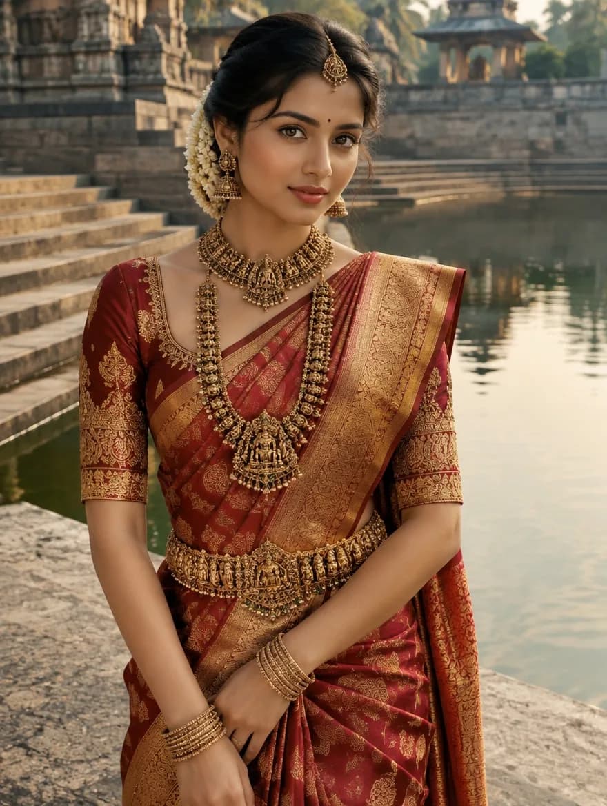 South Asian Bride Vintage Editorial