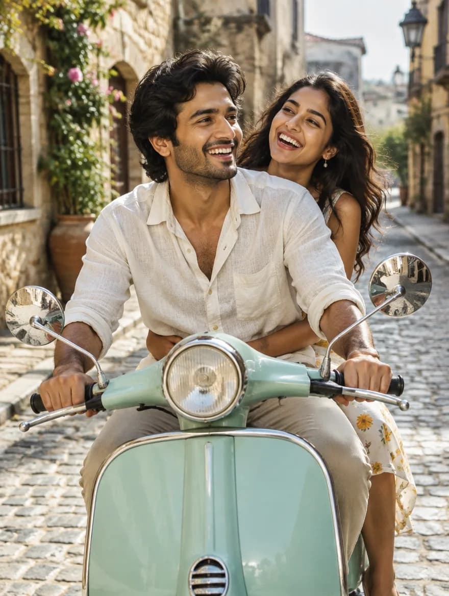 Vintage Scooter Pre-Wedding