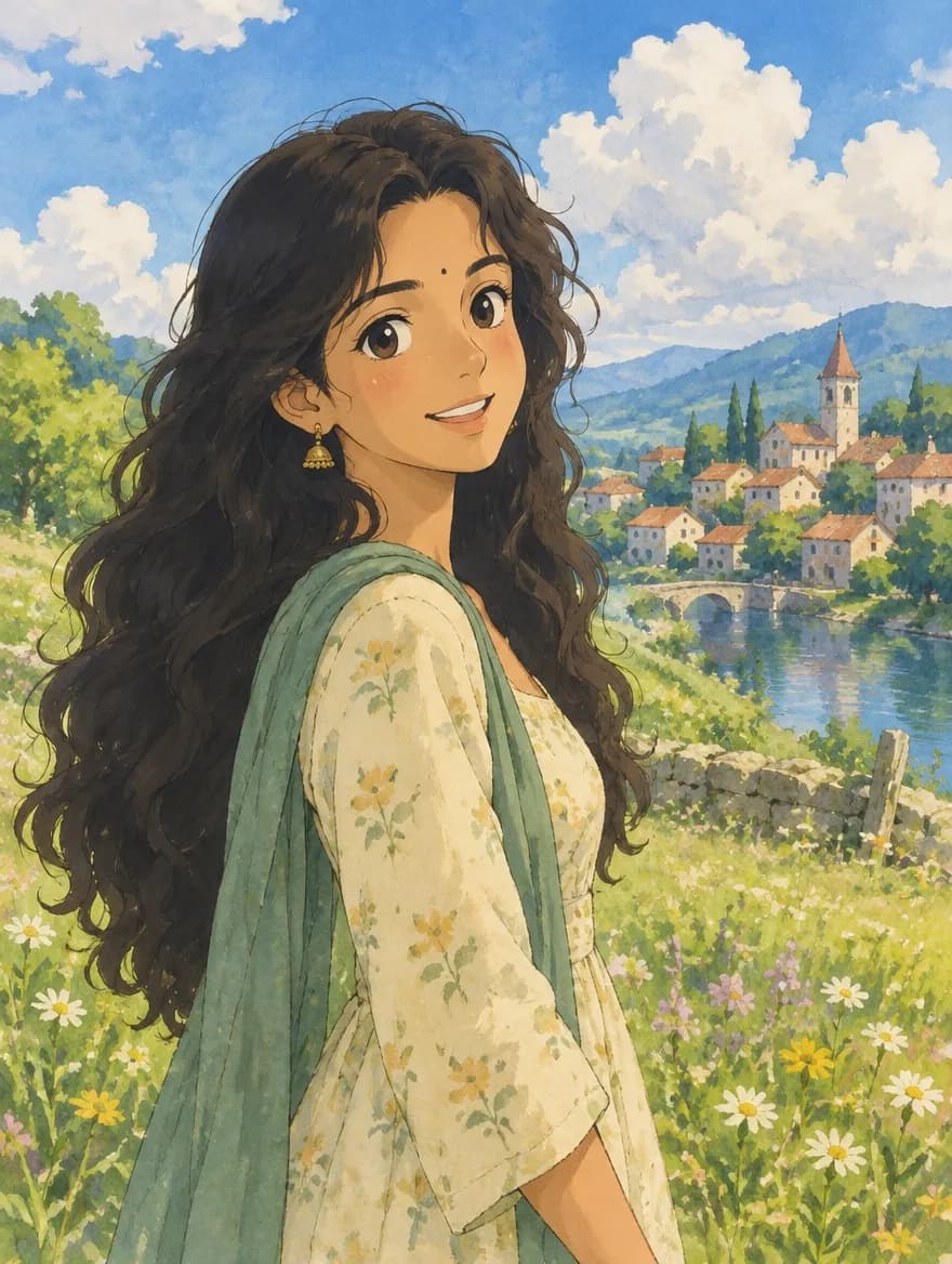 Ghibli-Style Hand-Drawn Me