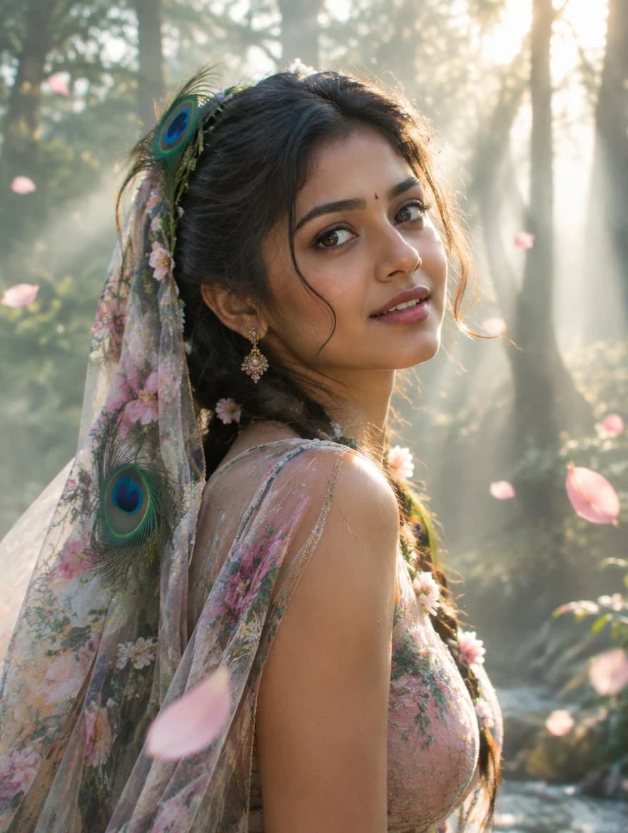 Radha-Rani Ethereal Forest Aesthetic