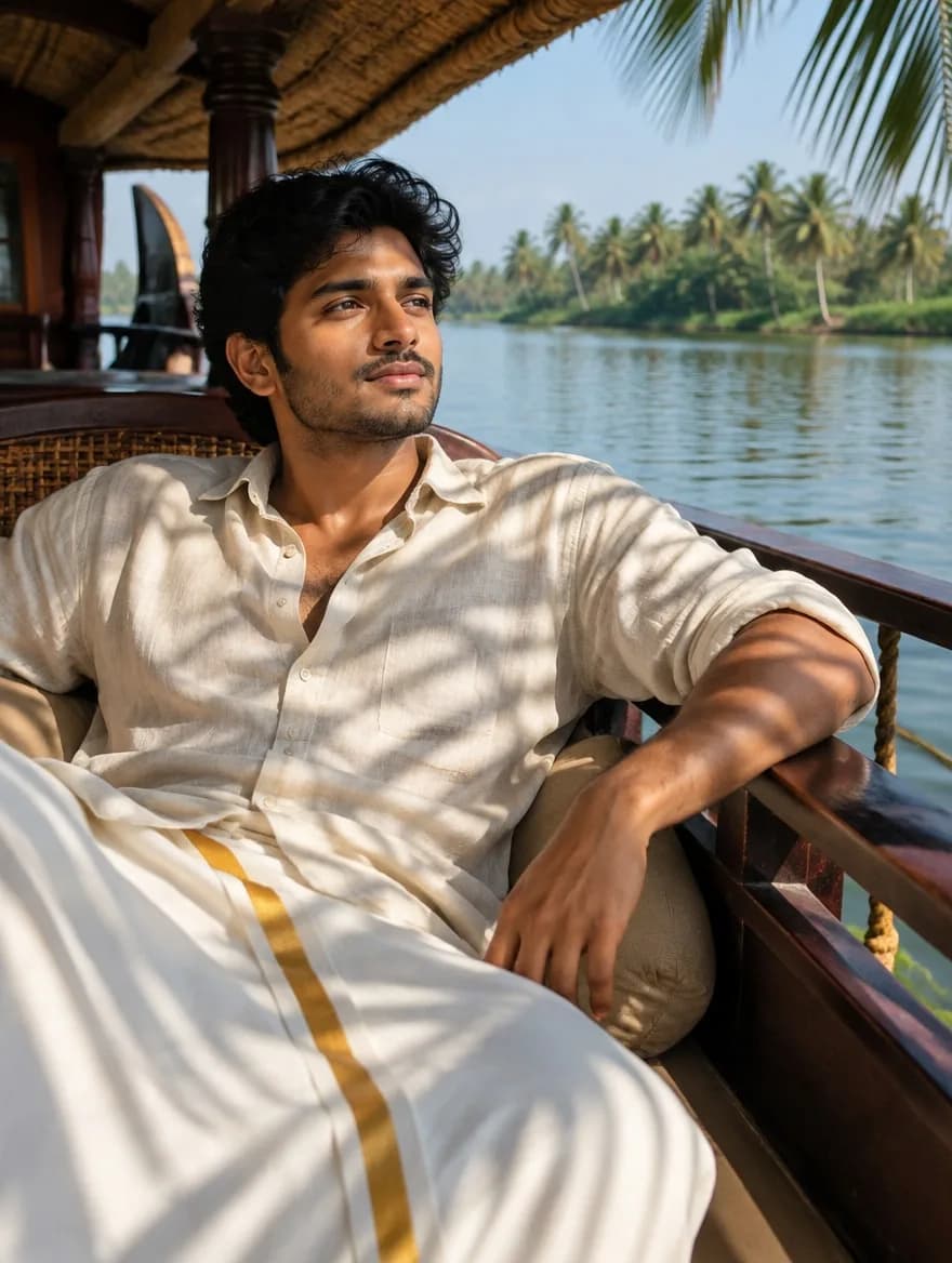 Kerala Backwaters Boat Deck