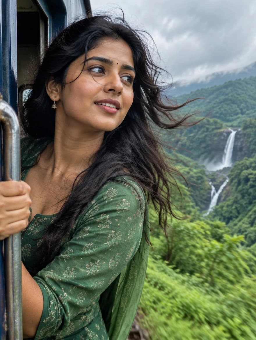 Monsoon Train Door Journey
