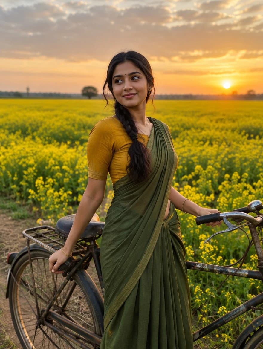 Countryside Mustard Fields Horizon