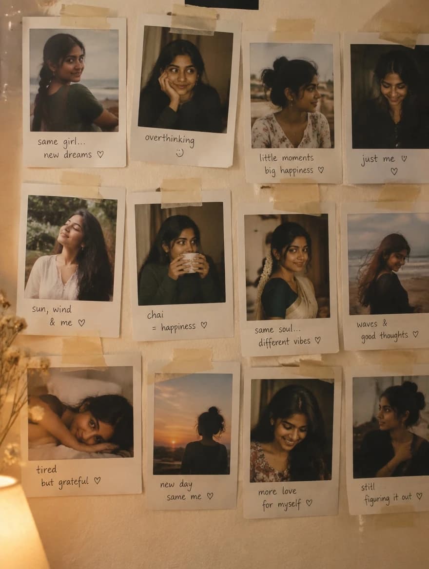 Polaroid Grid Nostalgia Wall