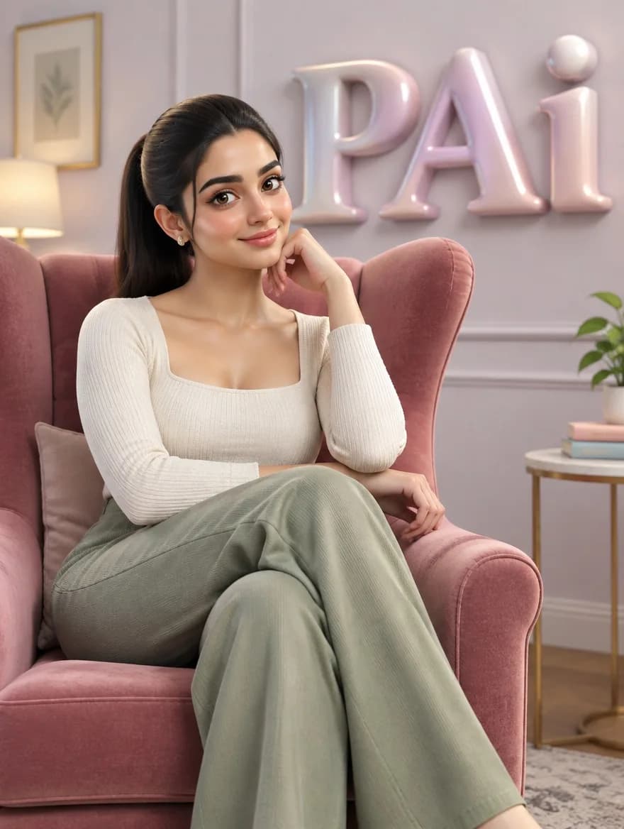 3D Name Art Wing Chair Avatar