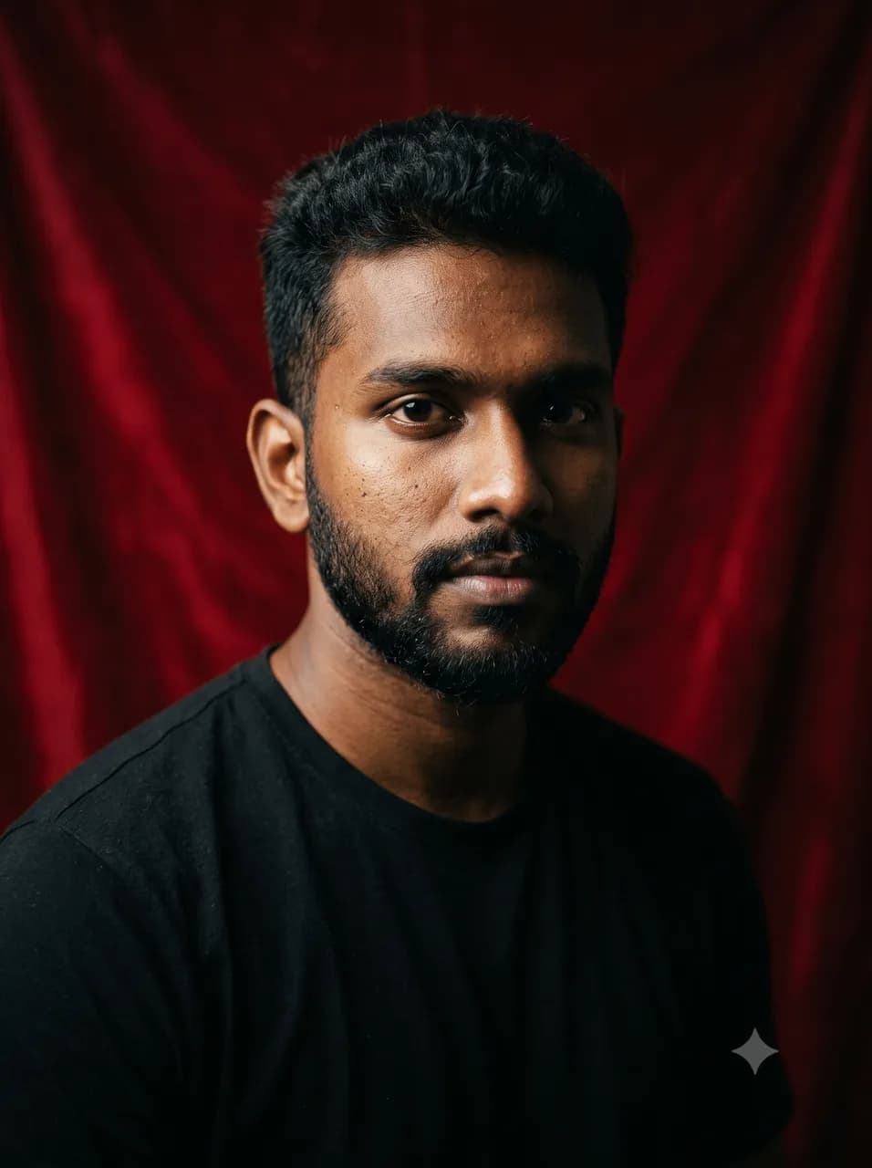 Red Cinematic Studio Portrait