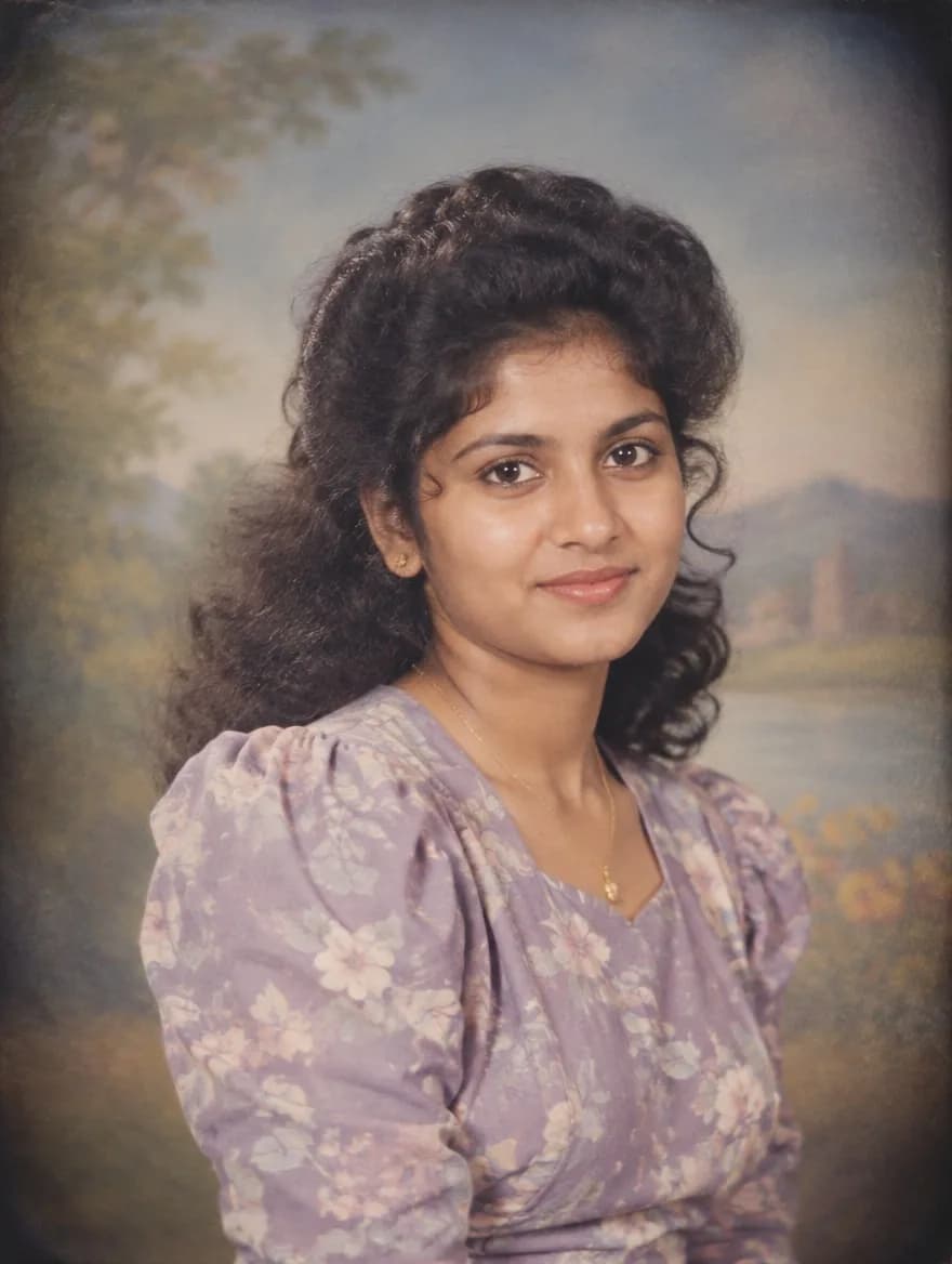 1980s Family Album Portrait